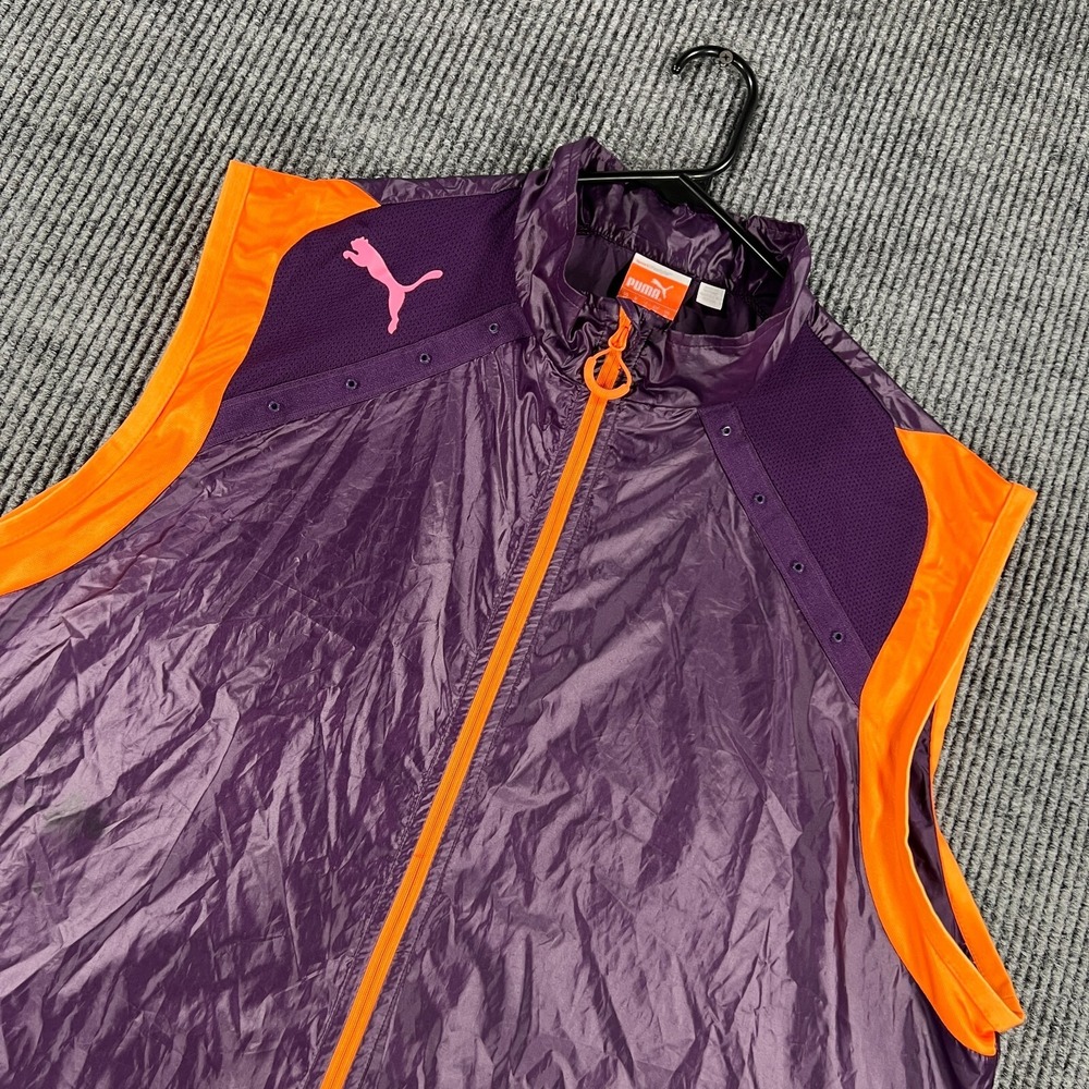 PUMA Evo Speed Windbreaker Jacket Mens XL Full Zip Mock Neck Golf Tennis